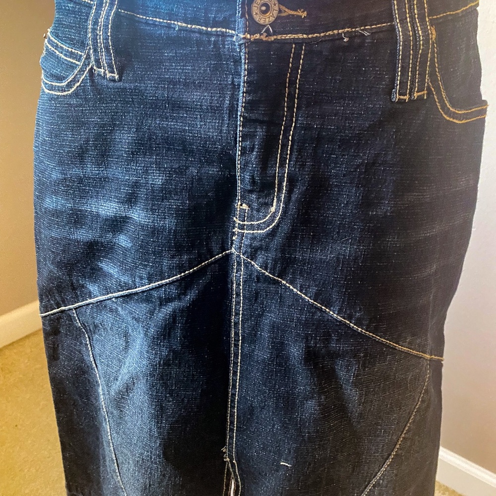 Vintage Lazer Jeans (JEAN SKIRT)